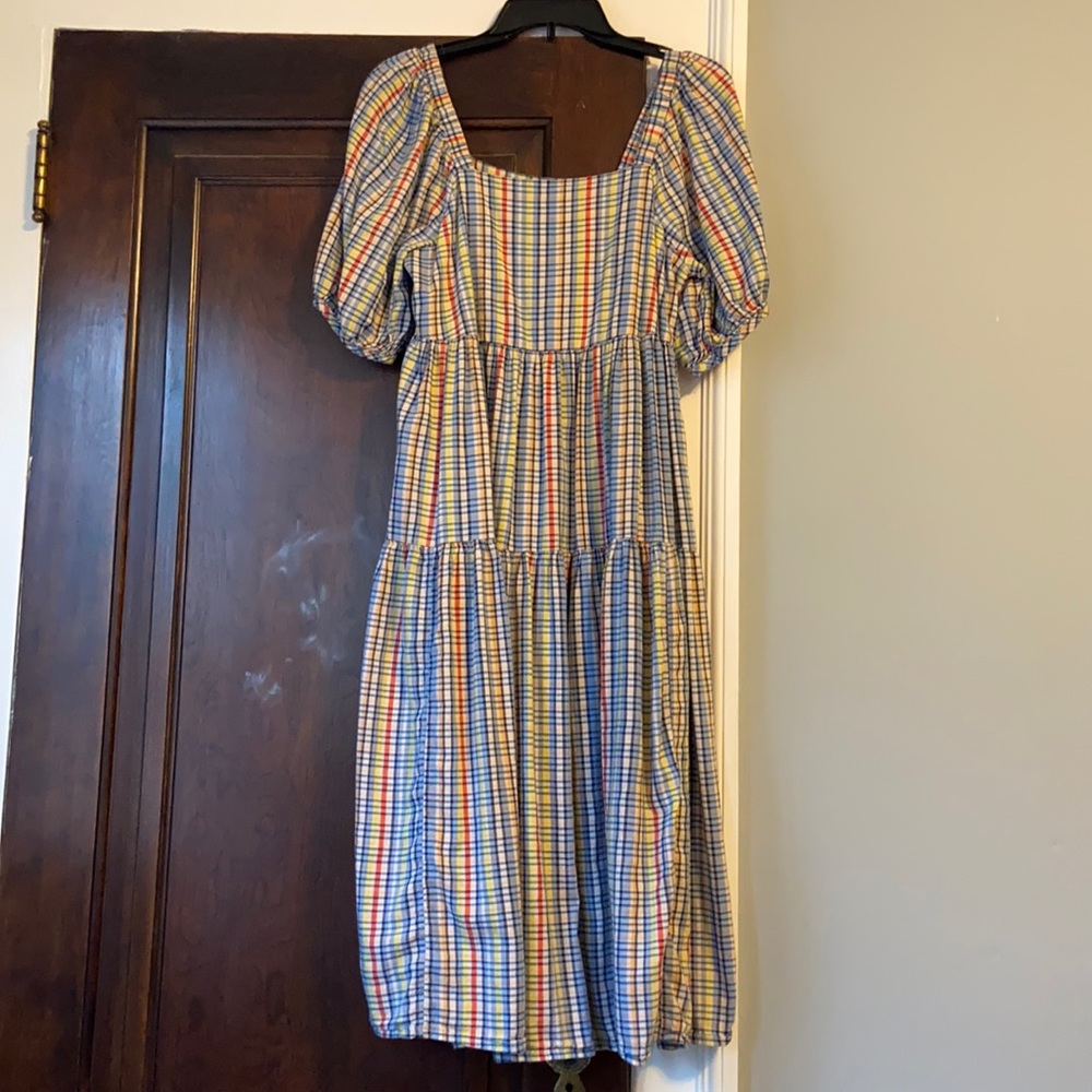 Old Navy size S puff sleeve midi dress